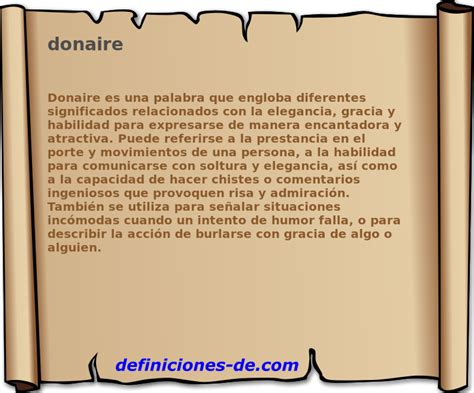 donaire significado.